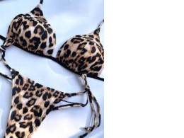 Leopard swimsuit with bikini panties