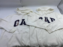 Set of 2  White hooded sweatshirt 