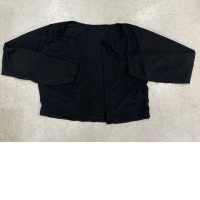 Women's black long-sleeved coat Women's black long-sleeved coat