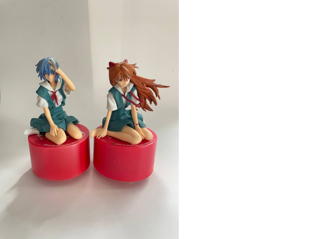 Set of 2 music box figures, Evangelion Set of 2 music box figures, Evangelion