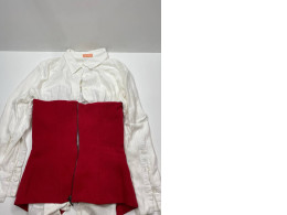 White-red women's shirt White-red women's shirt