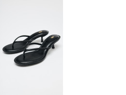 ZARA Black Melissa platform sandals