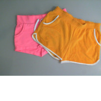 Set of 2 pairs of fabric shorts, assorted colors Set of 2 pairs of fabric shorts, assorted colors