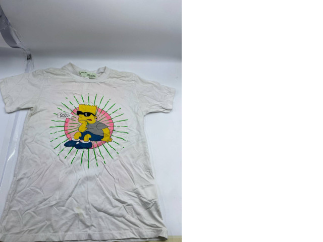 White t-shirt with Bart print White t-shirt with Bart print