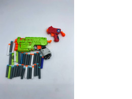 Boy's green gun with bullets