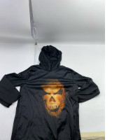 Black hooded longsleeve with skull print Black hooded longsleeve with skull print