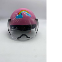Pink girl's helmet