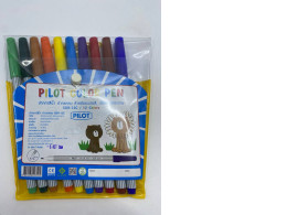 Set of colourful pens