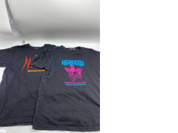 Set of 2 black t-shirts with print