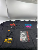 Set of 4 black secondhand t-shirt Set of 4 black secondhand t-shirt