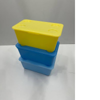 Set of 3 plastic boxes