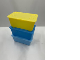 Set of 3 plastic boxes