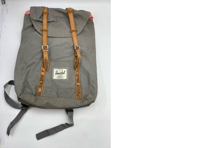 Grey travelling backpack Grey travelling backpack