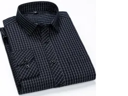 Men's black and white checkered shirt