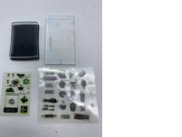 Silicone stamp set assorted "frames". Patterns, flowers - decorative stamps for creativity, scrapbooking, handicrafts