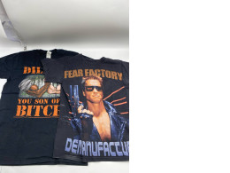 Set of 2 black t-shirt with print