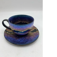 Multicolored tea cup