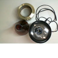 Glass pendant lamp, Violet shade