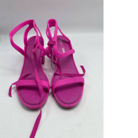 Purple hilled shoes