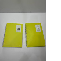 Set of 2 yellow notebooks