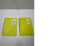 Set of 2 yellow notebooks