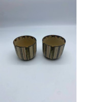 Set of 2 brown glasses Set of 2 brown glasses