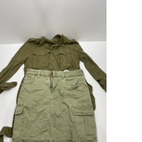 Dark green women's suit: skirt and shorts Dark green women's suit: skirt and shorts