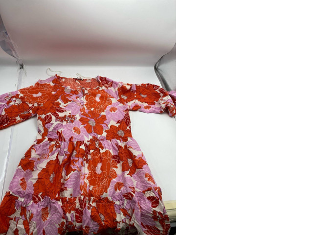 Bright colourful flower printed dress Bright colourful flower printed dress