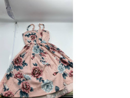 Light pink flower printed sundress