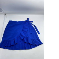 Bright blue short skirt