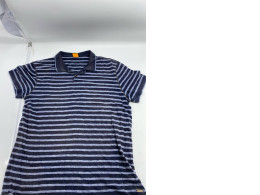 DARK BLUE STRIPPED POLO