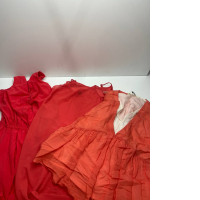 Set of bright red dresses