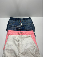 Set of SECONDHAND colourful denim shorts