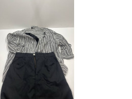 Women's classic-casual suit :stripped shirt and skirt