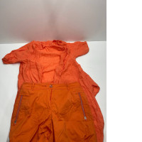 Bright orange suit: t-shirt and shorts Bright orange suit: t-shirt and shorts
