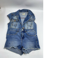 Denim suit: shortsleeved shirt and shorts