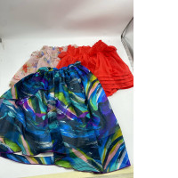 Set of colourful beach skirts