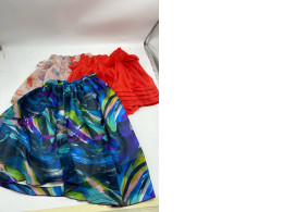 Set of colourful beach skirts