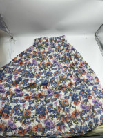 Long multicolored flowers printed skirt