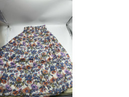 Long multicolored flowers printed skirt
