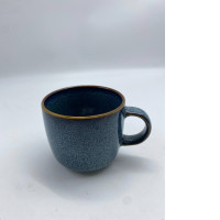 Dark blue coffee cup