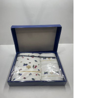 Set of souvenir towels with butterfly print