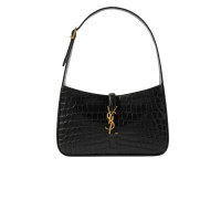 Saint Laurent Croc Effect leather shoulder bag black (NOT NEW)