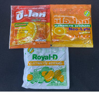 Set of 3 Mineral salts for diarrhea 