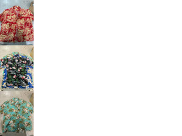 Set of 3 colourful SECONDHAND Hawaiian shirts