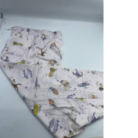 Pink sleep pants with horoscope print