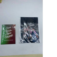 Set of 2 Come rain come shine postcards