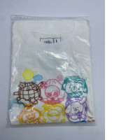 White t-shirt with cartoon print
