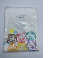 White t-shirt with cartoon print