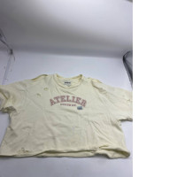 Women's cream round neck t-shirt